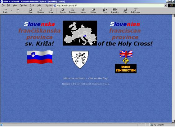 Slika 23: Vstopna stran spletnih strani