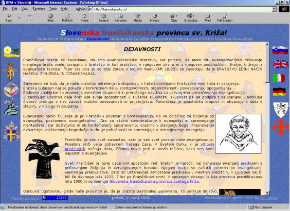 Slika 27: Dejavnosti slovenskih franikanov