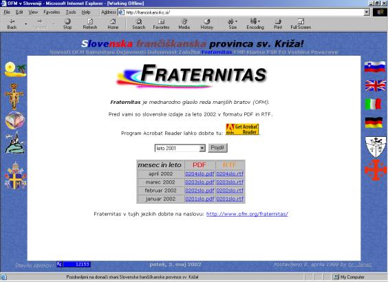 Slika 31: Arhiv glasila Fraternitas