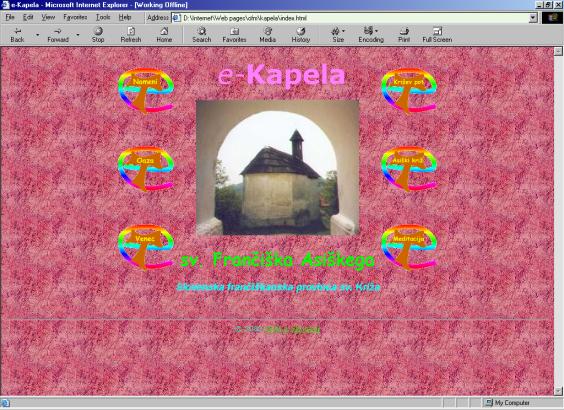 Slika 55: Zaetna stran e-Kapele